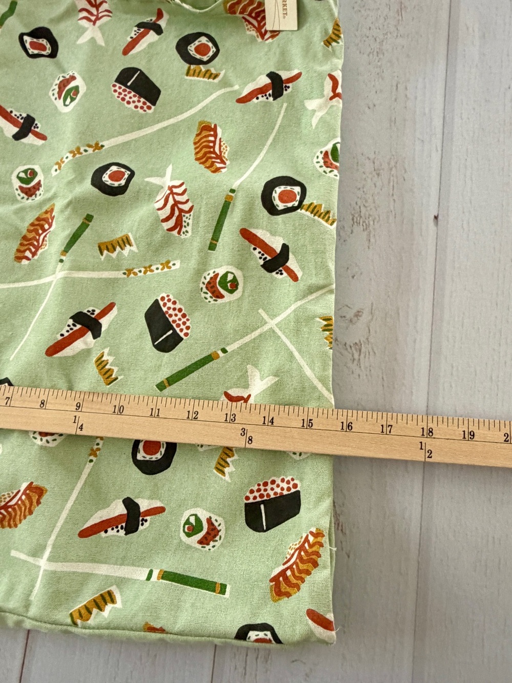 World Market Sushi Print Reusable Tote Bag Green Grocery Shopping Market Bag NWT - Picture 6 of 10
